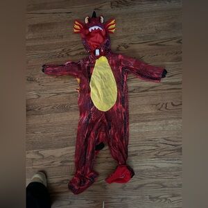 Kids Red Dragon Halloween Costume